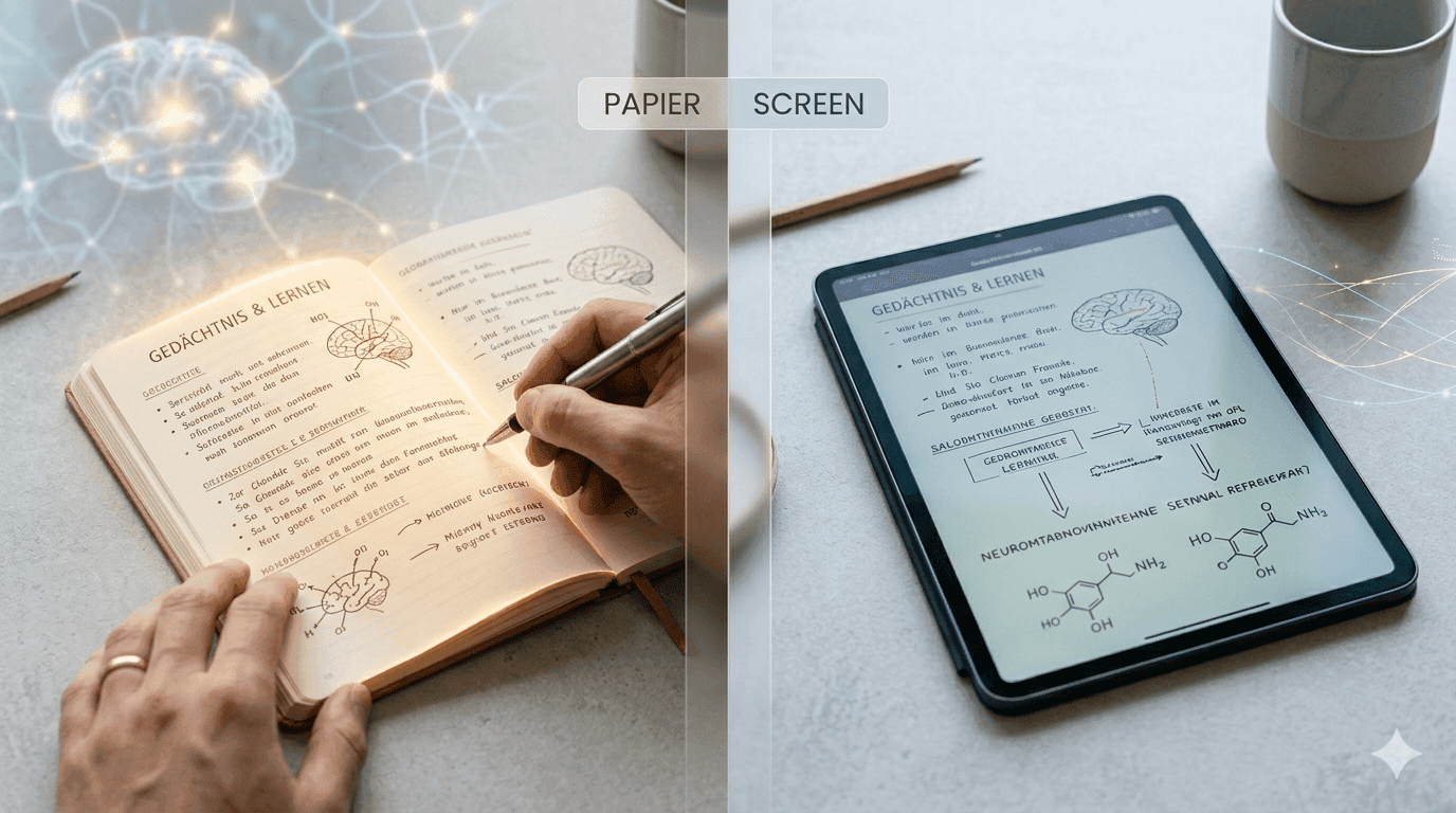 Papier schlägt Screen — auch beim Erinnern